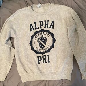 Alpha Phi crewneck sweatshirt